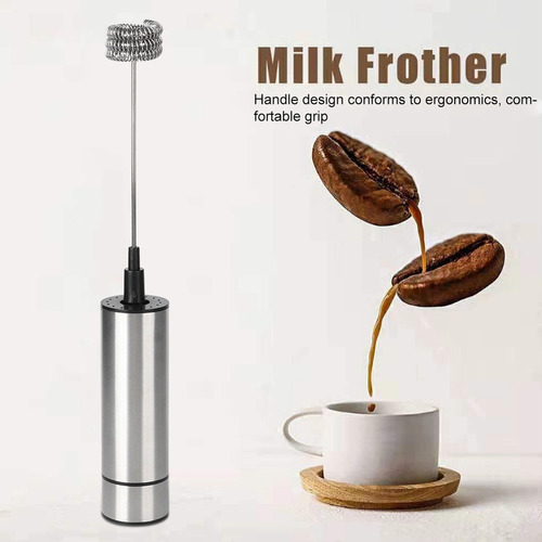 Mezclador De Café De Acero Inoxidable, Batidora Eléctrica, H