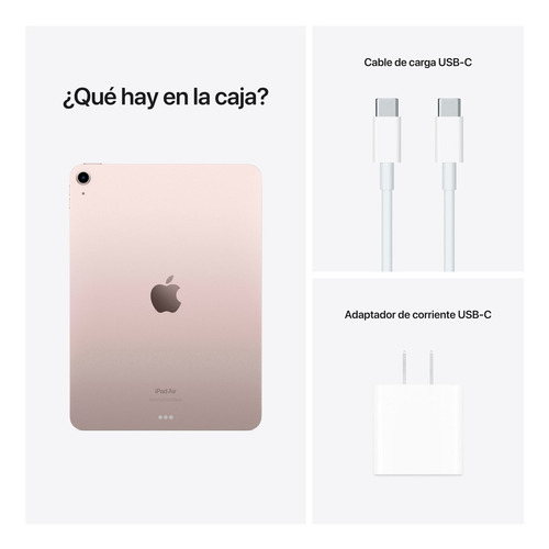 Imagen 10 de 10 de Apple iPad Air (5ª generación) 10.9" Wi-Fi 64 GB Chip M1 - Rosa