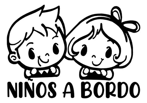 Sticker Adhesivo Niños A Bordo