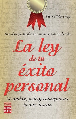 Ley De Tu Exito Personal,la - Morency,pierre