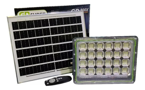 Foco Solar Led 100w Recargable Emergencia + Control Remoto