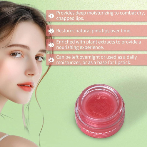- Mascarilla Labial De Sandía Bálsamo Labial Hidratante