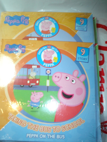 Peppa Pig Taking Bus School Ingles Libro  Barrilete Animal 
