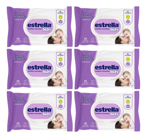 300 Toallitas Húmedas Bebe Estrella Baby Sin Alcohol