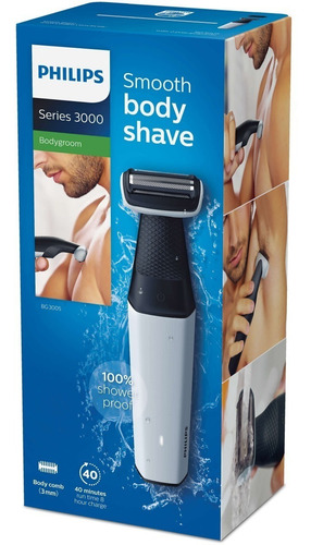 Depiladora Masculina Bodygroom Philips Bg3005/15 Cts Color Blanco
