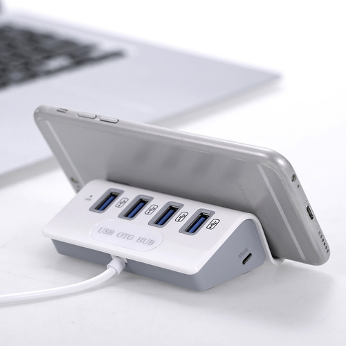 D Hub Usb Otg Y Lector De Tarjetas, Divisor Usb 3.0 4 En 1