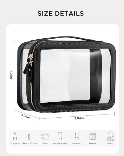 Organizador De Maquillaje Transparente Portátil Viaje Con Es