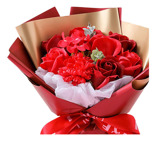 Jj Ramo De Flores De Rosas De Jabón Artificial, Rosa Eterna