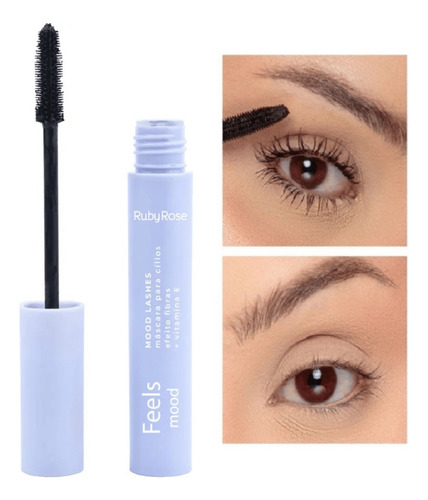 Máscara Mood Lashes Feels, color negro Ruby Rose HB510