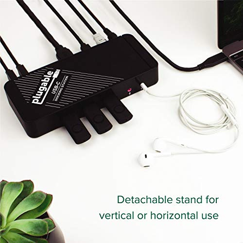 Estación De Acoplamiento Usb C Plugable Con Carga,