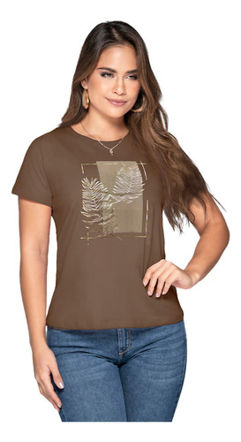 Camiseta Truccos Jeans Mujer B09006071 Café