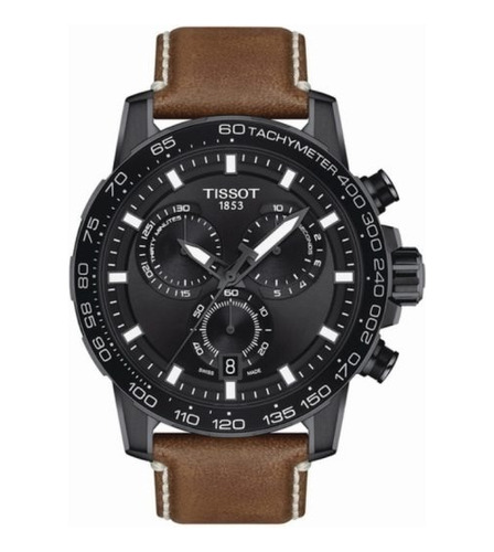 Reloj Tissot Hombre Supersport Black Cuero T1256173605101 
