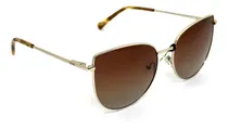 Comprar Lentes De Sol Prune Prüne Nevis Anteojo Polarizado Mujer Lente Marrón 09 Varilla Dorado Armazón Dorado Diseño Pin Up