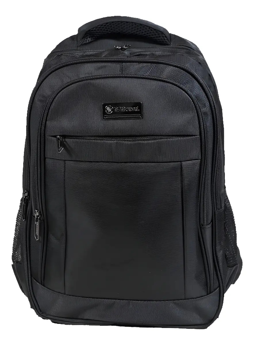 Mochilas Porta Notebook Mujer Hombre Antirrobo Viaje Urbana Color Negro Diseño de la tela Liso