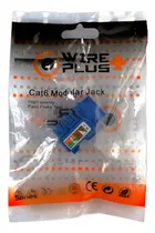 Comprar Jack Coupler Wireplus Rj45 Tipo Keystone Cat6 Azul