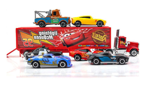 Set De Miniaturas De Rayo Mcqueen Y Su Pandilla De 7 Piezas