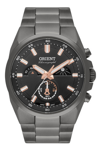 Relógio Orient Masculino Cronógrafo Myssc010 G1gx Grafite