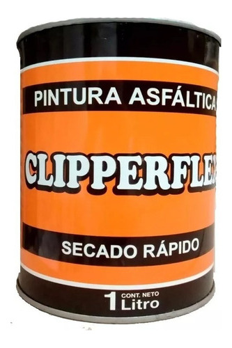 Imagen 1 de 4 de Pintura Asfaltica Clipperflex Base Solvente X 1 Litro Mm