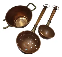 Comprar Antiguo Kit Utensilios De Cobre Para Cocina