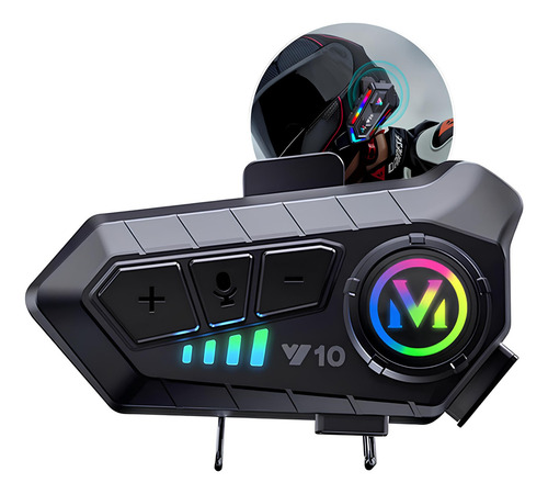 Fone De Ouvido Transmissor Bluetooth 5.0 Para Capacete Moto