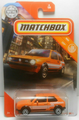 Matchbox #  8/100 - Volkswagen Golf Mk 1 - 1/64 - Gkk20