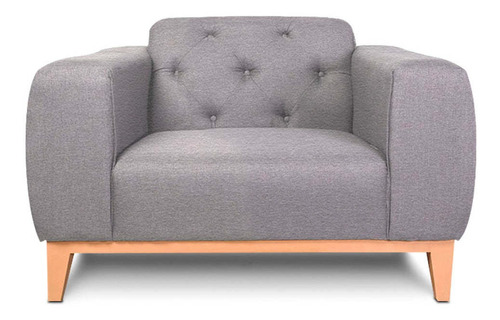 Sillon Individual Arely Gris Claro Këssa Muebles