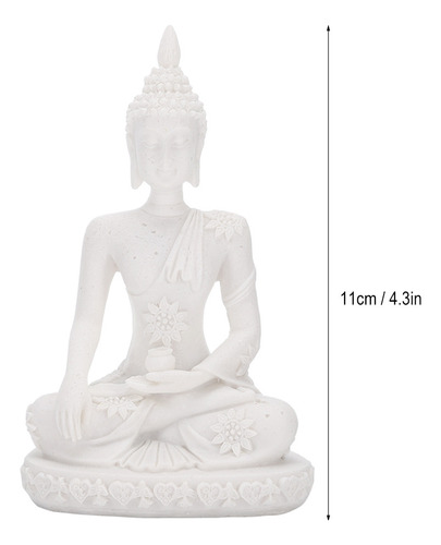 D Estatua Tallada Sentada De Buda Meditando