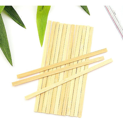 Agitadores De Madera Para Café Bamboo Bambu  14cm X 100 U C