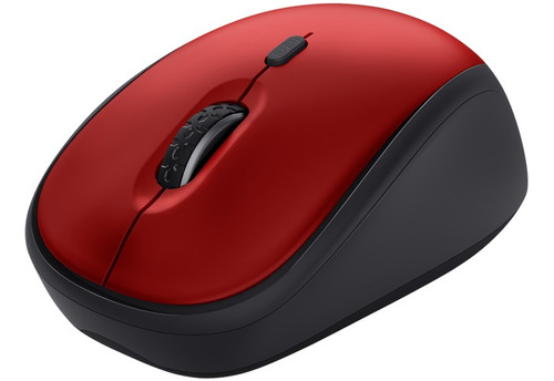 Mouse Inalámbrico Trust Yvi+ Pequeño Silencioso 1600dpi Rojo