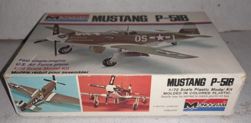 Avion Mustang P-51b Kit Monogram Escala 1/72 (Usado)