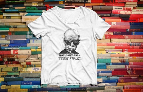 Imagen 1 de 2 de Remera Ernesto Sábato (dama/unisex)