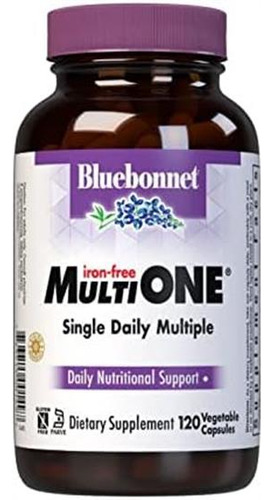 Cápsulas Vegetais Bluebonnet Nutrition Multi One (sem Ferro