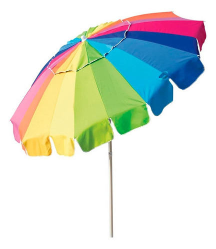 Guarda-sol Mor Rainbow 220cm - Colorido 3731 Praia Camping