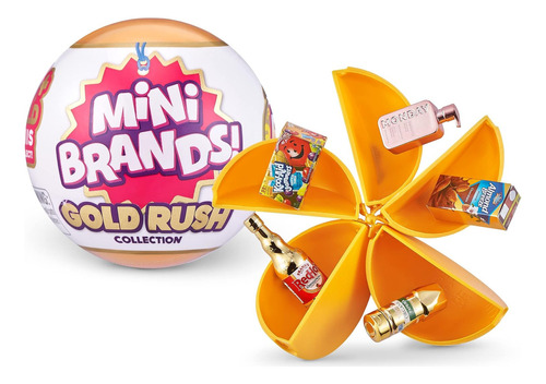 5 Surprise Mini Brands Gold Rush By Zuru Limited Edition