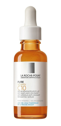 Imagen 1 de 2 de Sérum Serum renovador anti-arrugas y antioxidante La Roche-Posay Pure Vitamin C10 día para piel sensible de 30mL