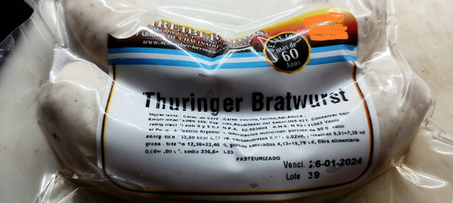 Chorizos Thuringer Bratswurst X 2 Schreiber Premium