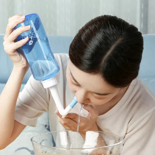 Leve Desinfectante Nasal Limpiador Limpieza Eficiente 500ml Azul