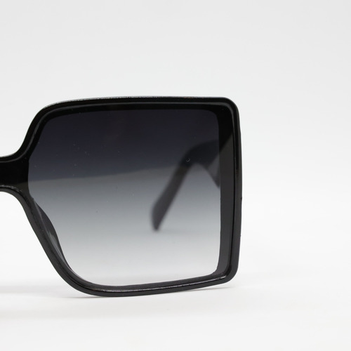 Anteojos Gafas Cuadradas Sol Negras Grandes Mujer