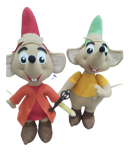 Ratinhos Cinderela-kit C/2 Personagens Jack E Tatá Em Feltro