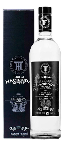 Tequila Hacienda De Tepa Reposado Cristalino 750 Ml 4 Piezas