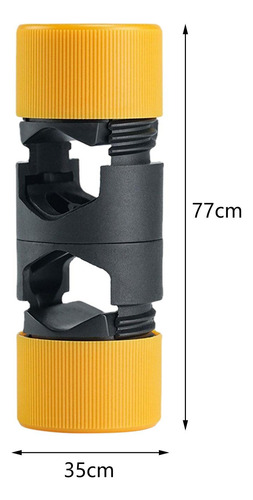 Adaptador De Eje De Mango Central Con Soporte De Amarillo