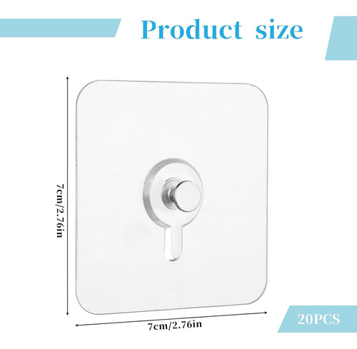 Ganchos Adhesivos Resistentes Y Reutilizables Para Pared