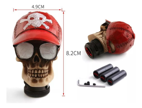 Diseño De Calavera Con Pomo De Palanca De Cambios, 2 Piezas