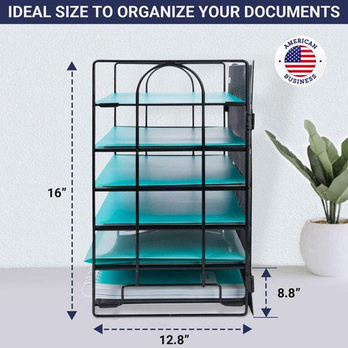 Organizador De Escritorio Dasher Products De 6 Niveles Con B
