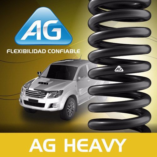 Imagen 4 de 6 de Kit 2 Espirales Traseros Ag Volkswagen Bora Trabajo Pesado