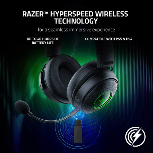 Imagen 6 de 6 de Razer Kraken V3 Pro Hypersense Auricular Inalambrico Thx Cuo