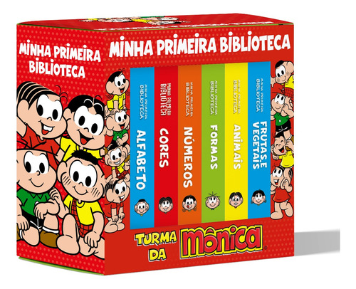 Box Com 6 Livros Turma Da Mônica Da Coleção Minha Primeira Biblioteca Edição 1 Em Português, 2025 Por On Line Editora