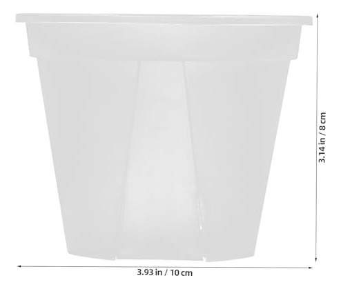 Macetas Transparentes Redondas 15 Cm Para Bebé Y Suculentas