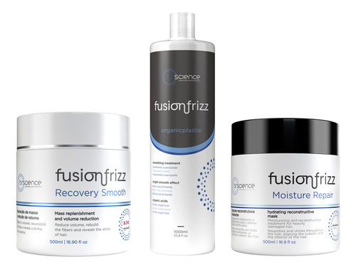 Fusion Frizz Recov Smooth + Moist Repair + Progressiva Orgân