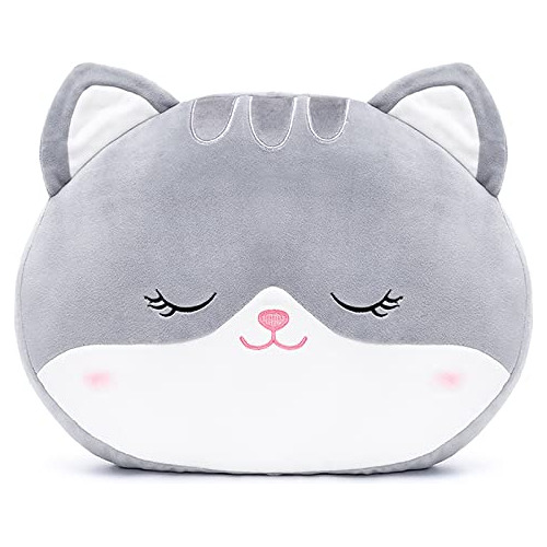 Almohada Niños Gato De Peluche, Regalo De Juguete Suav...